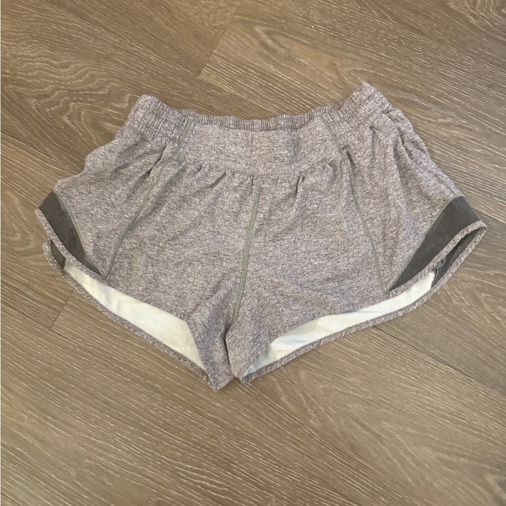 Lululemon Hotty Hot Lined Short 2.5” Heather Grey